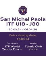 San Michel ITF U18 World Ranking Tournament 2024