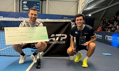 ATP Challenger Tour. Play In. Лютаревич первенствовал среди дуэтов