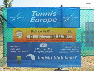 Tennis Europe 14U. Banka Koper Junior Slovenia Open.