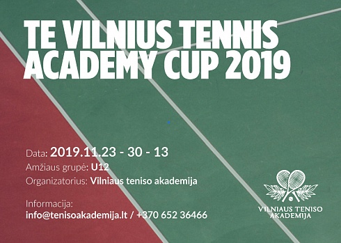 Vilnius tennis academy cup 2019