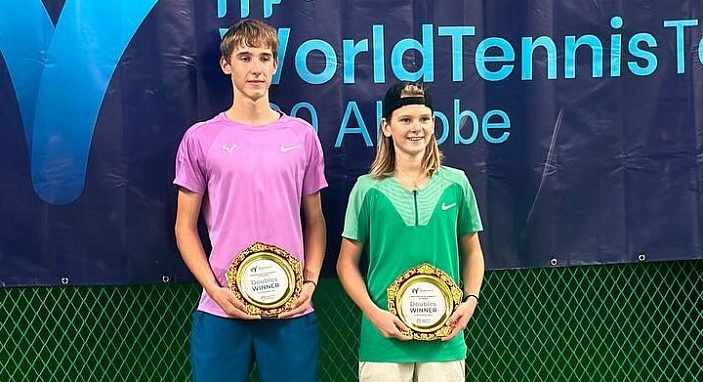 ITF World Junior Tour. Aktobe. Дюбайлов и Лацис — парные чемпионы