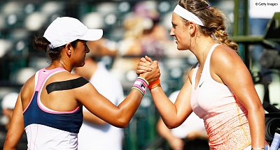 WTA Tour. Miami Open 2015. Успешный старт Виктории.
