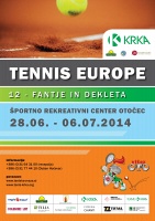 Tennis Europe 12U. KRKA cup 2014. Сестры Брич