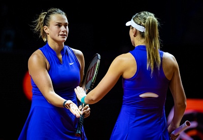 WTA Tour. Porsche Tennis Grand Prix 2022. Соболенко побеждает в парном разряде.