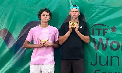 ITF World Junior Tour. Hayot Bank Cup. Кастюкевич и Самстыко вновь победили в парном зачёте