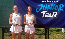 Tennis Europe 14&U. Telavi Open. Кирслите и Хабибуллина первенствовали среди дуэтов
