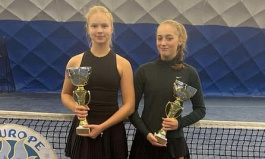 Tennis Europe 14&U. Mecholupy Indoor Open. Захаревич победила в парном зачёте