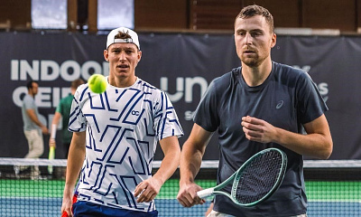 ATP Challenger Tour. Emilia-Romagna Cup. Лютаревич с напарником не реализовали четыре брейкпоинта
