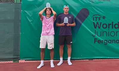ITF World Junior Tour. Hayot Bank Cup. Кастюкевич и Самстыко лучшие в парной сетке