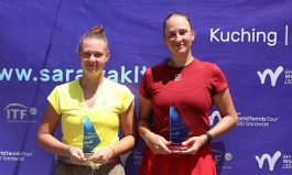 ITF World Junior Tour. Premier Sarawak Cup. Перепехина и Кухаренко — победительницы парного разряда