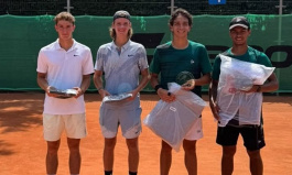 ITF World Junior Tour. Ex Pilsen Babolat Cup. Лацис стал вторым в парном зачёте