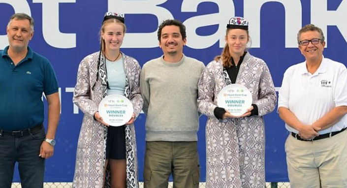 ITF World Tour. Hayot Bank Cup. Хомутянская и Ёрш оставили за собой парный зачёт
