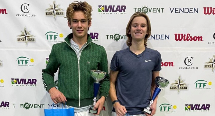 ITF World Junior Tour. Vilar International Trophy. Лацис с напарником забрали парный разряд