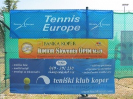 Tennis Europe 14U. Banka Koper Junior Slovenia Open