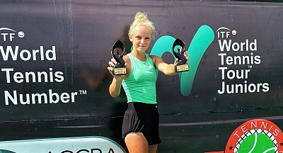 ITF World Junior Tour. Ghana Open. Стала дважды финалисткой