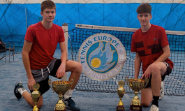 Tennis Europe 14&U. Agel Indoor Open. Давидовский и Чернышёв — чемпионы среди дуэтов