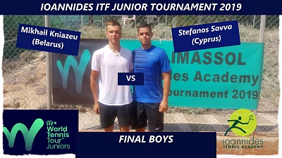 ITF World Junior Tour. Ioannides Academy Junior Tournament. Михаил Князев — финалист одиночного зачета
