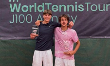 ITF World Junior Tour. Almaty Open. Розанов и Самстыко в парном полуфинале