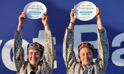 ITF World Tour. Hayot Bank Cup. Хомутянская и Ёрш вновь победили в парном зачёте