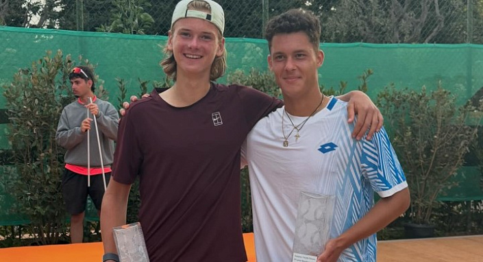 ITF World Junior Tour. Tournoi de Beaulieu-sur-Mer. Лацис — чемпион среди дуэтов